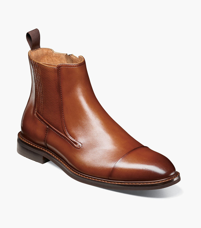 BERKSHIRE Cap Toe Side Zip Boot