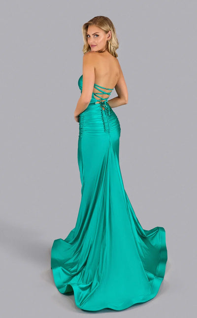 Jessica Angel JA2621 Strapless Mermaid High Slit Prom Formal Dress
