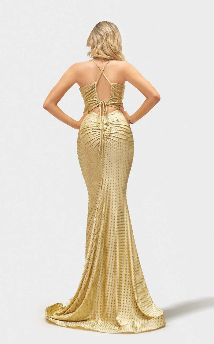 Jessica Angel JA2716 Strapless Sweetheart Spaghetti Strap Crystal Jersey Dress