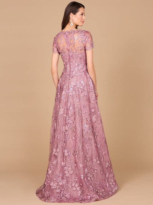Tonal Lace Ballgown