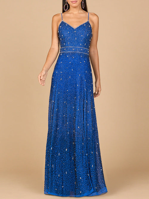 Lara 29033 Ombre Beaded Prom Dress