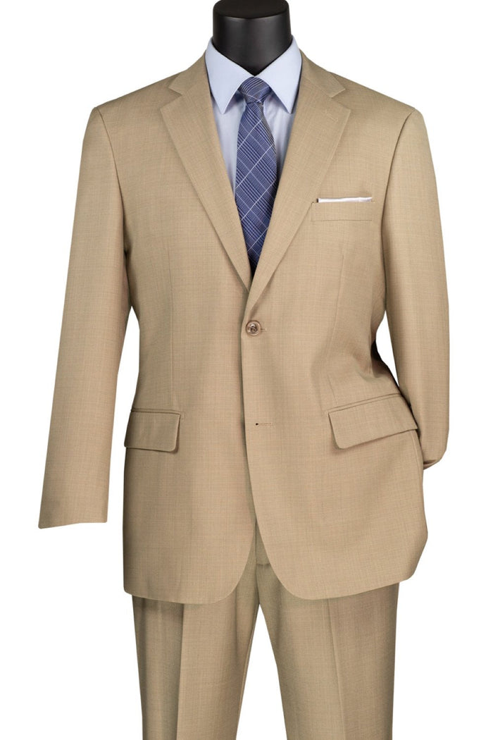 Ramses Collection - Double Breasted 2 Piece Suit Regular Fit in Blue by Vinci