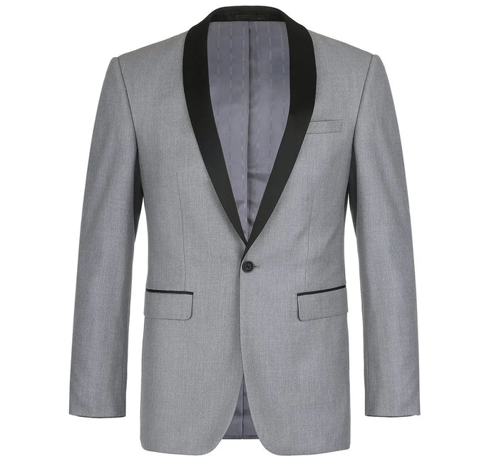 Renoir 202-2 Men's Slim Fit 2-Piece Shawl Lapel Slim Fit Tuxedo