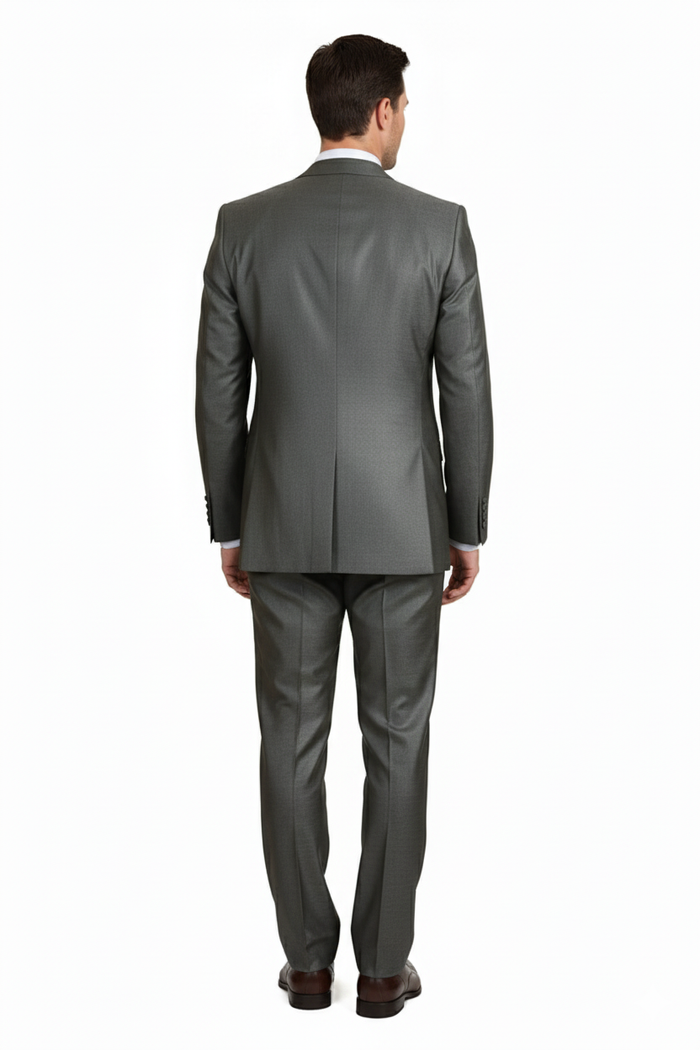 Men’s Olive Green 3-Piece Suit - Classic Fit with Vest and Tie Pleated Pants Three Buttons by Usamensoutlet