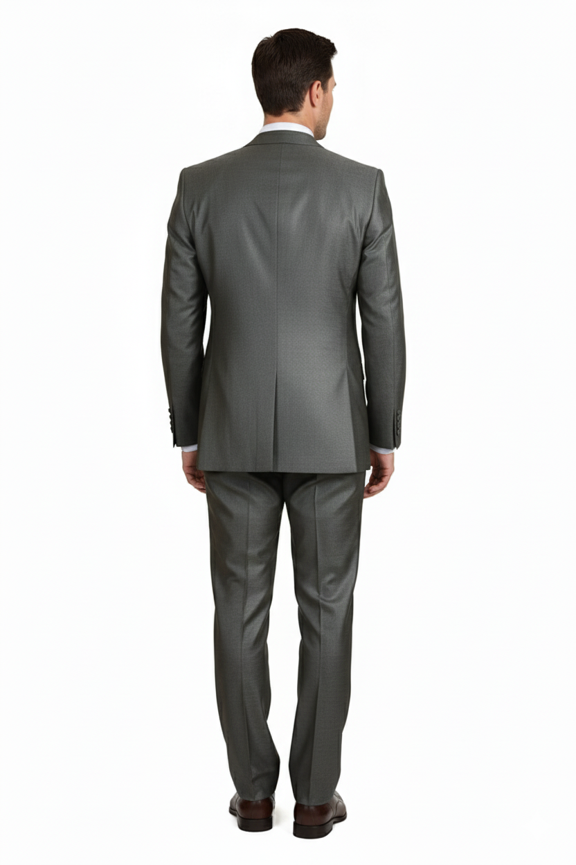 Men’s Olive Green 3-Piece Suit - Classic Fit with Vest and Tie Pleated Pants Three Buttons by Usamensoutlet