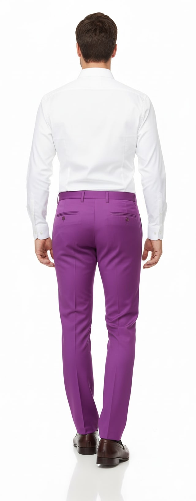 Mens Slim Fit Light Purple Dress Pants - Modern Formal Trousers for Business, Weddings and Parties by USA Men's Outlet