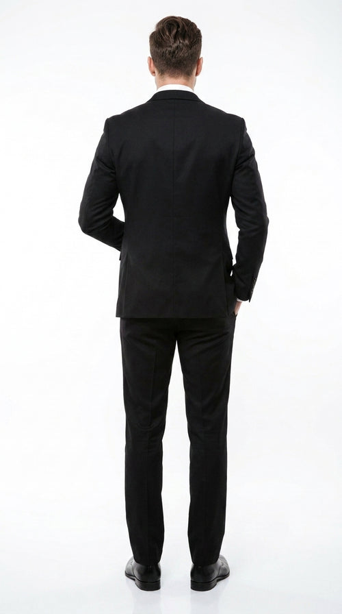 Men’s Black Men in Black Inspired Suit – Classic 2 Button Agent Style Formal Suit