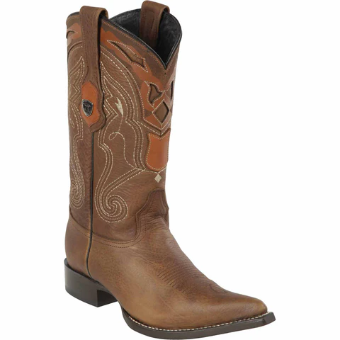 Honey Brown Pointy Mexican Boots Pointed Toe – SuitUSA