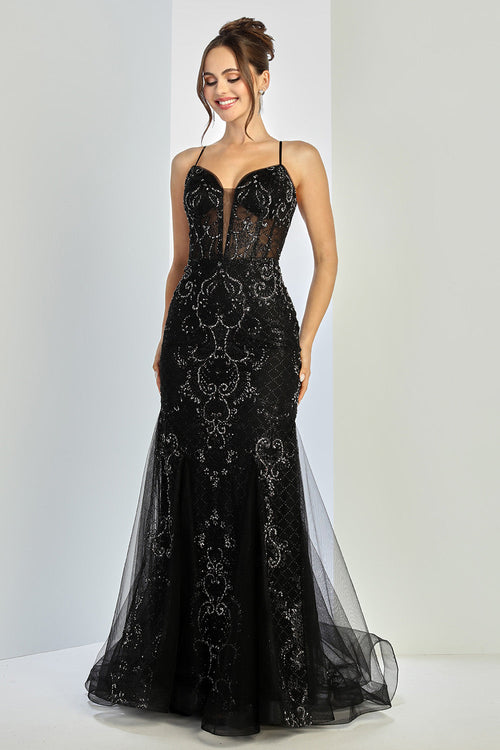 Adora Design 3255 Long Mermaid Beaded Corset Formal Prom Dress