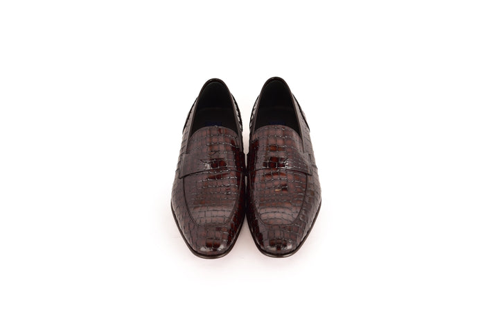 C01701-3470C Croco Leather Brown