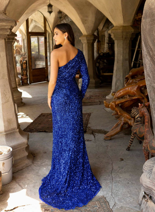 Primavera Couture 3942 - Beaded Sequin Evening Gown