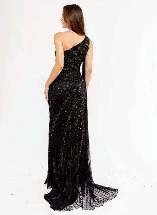 Primavera Couture 3956 - Beaded Sequin Evening Gown
