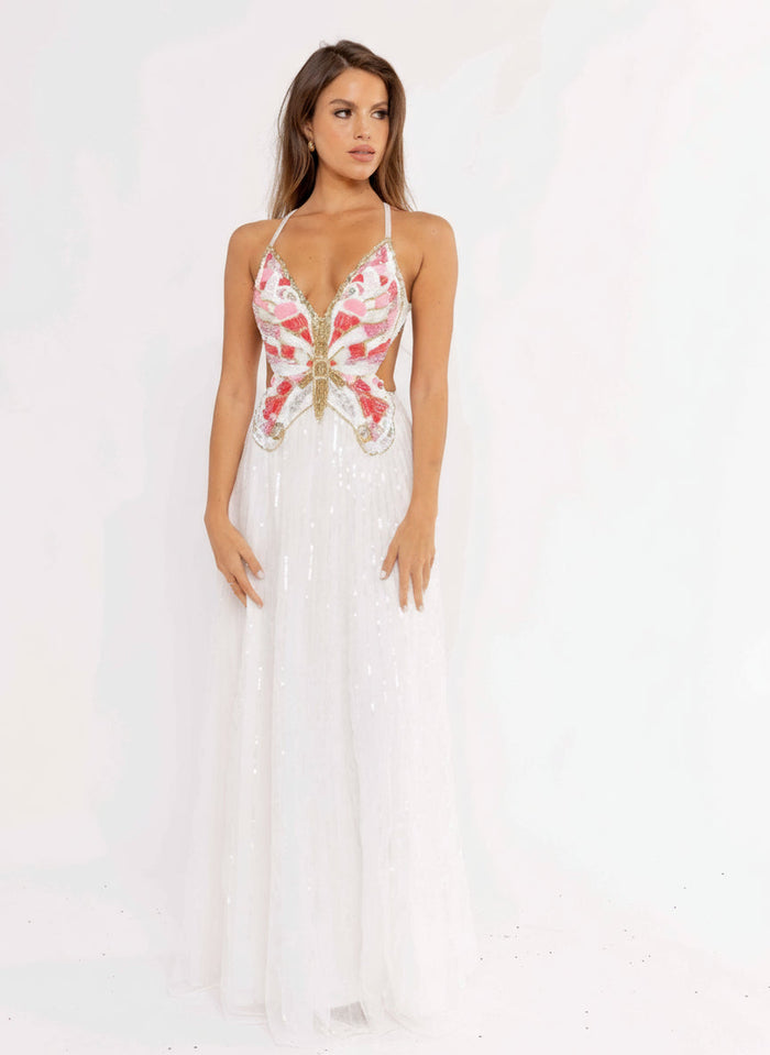 Primavera Couture 3957 - Sequin Beaded Evening Gown
