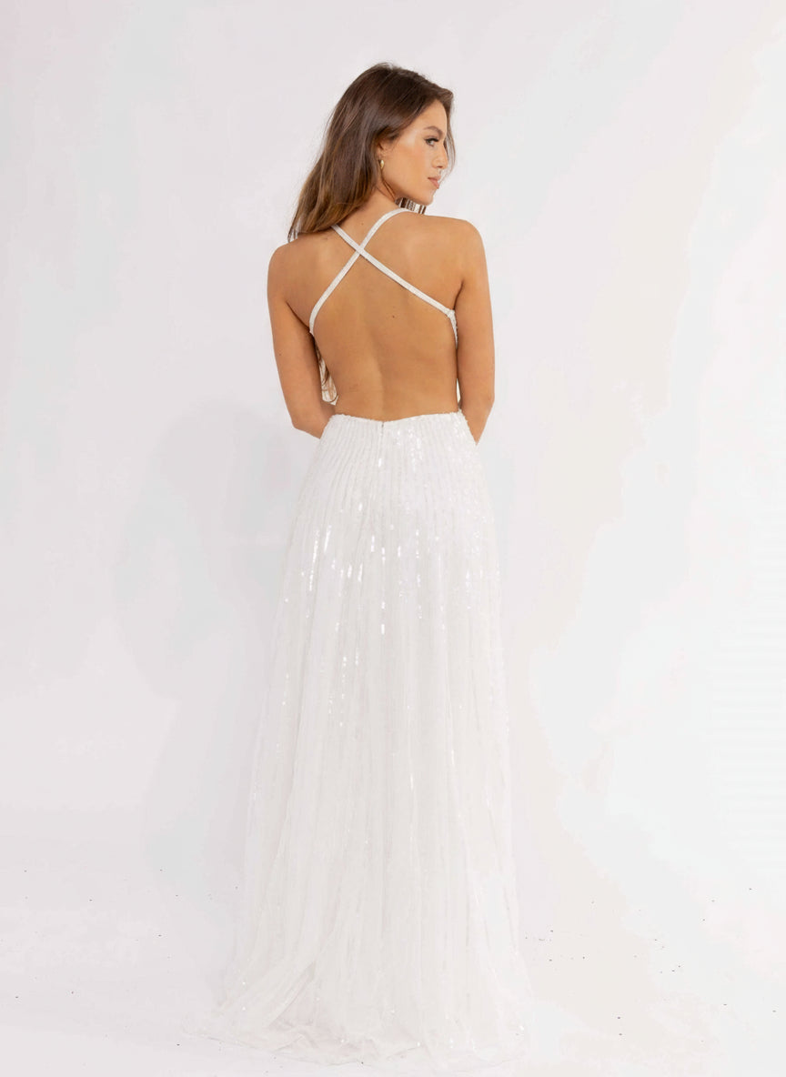 Primavera Couture 3957 - Sequin Beaded Evening Gown