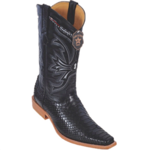 Men's Los Altos Python Boots Versace Square Toe