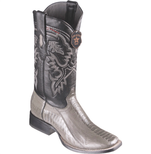 Men's Los Altos Ostrich Leg Boots Wide Square Toe