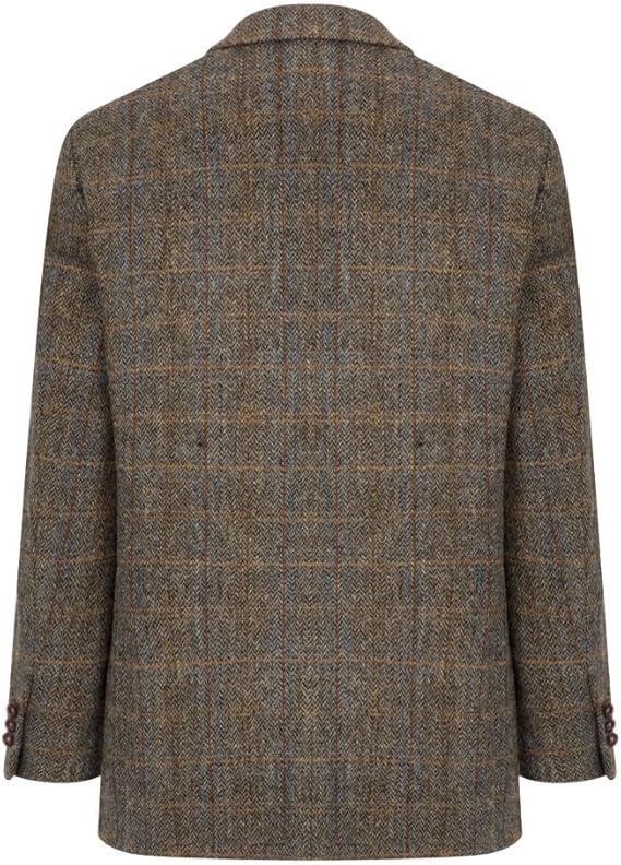 Walker and Hawkes Harris Tweed Blakemore Blazer for Men - Hand-Woven Wool Tweed Jacket with Polyester Lining, Regular Fit USA Men's Outlet