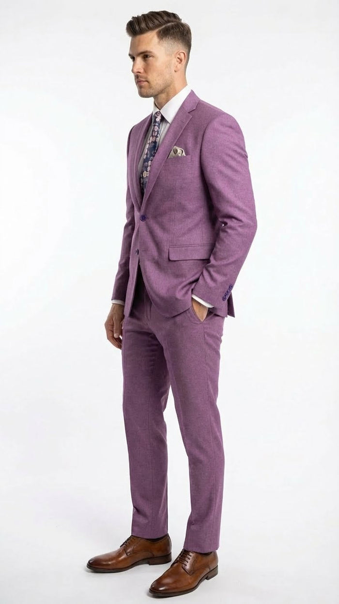 Men’s Light Purple Suit Blazer and Suit Jacket Mauve - Formal Wedding & Party Wear Coat for Business Prom and Church - USA Men's Outlet