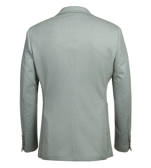 Half Canvas Slim Fit Blazer in Light Sage Gray by Pellagio