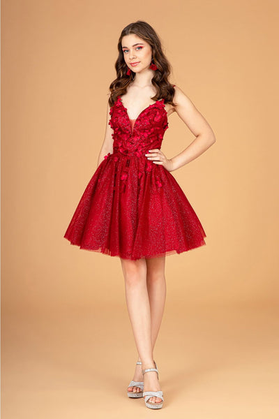 3D Floral Glitter Party Dress by Elizabeth KGS3090