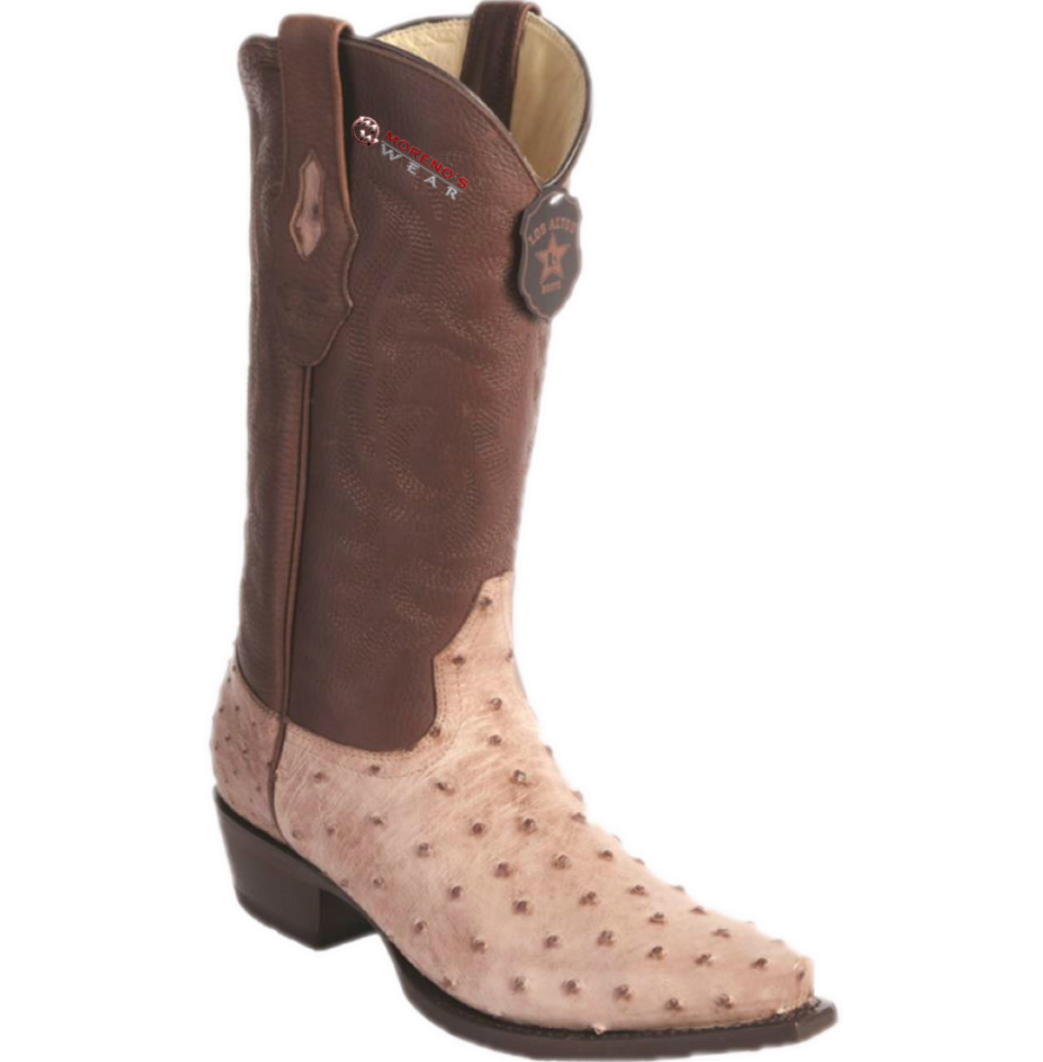 Men’s Los Altos Ostrich Boots Snip Toe (Premium)