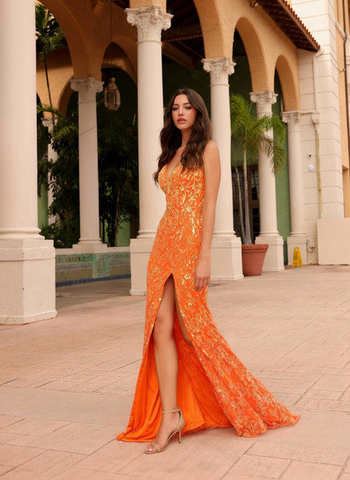 Primavera Couture 4150 - Beaded Sequin Prom Dress