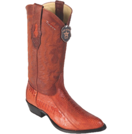Men's Los Altos Ostrich Leg Boots Medium Round Toe
