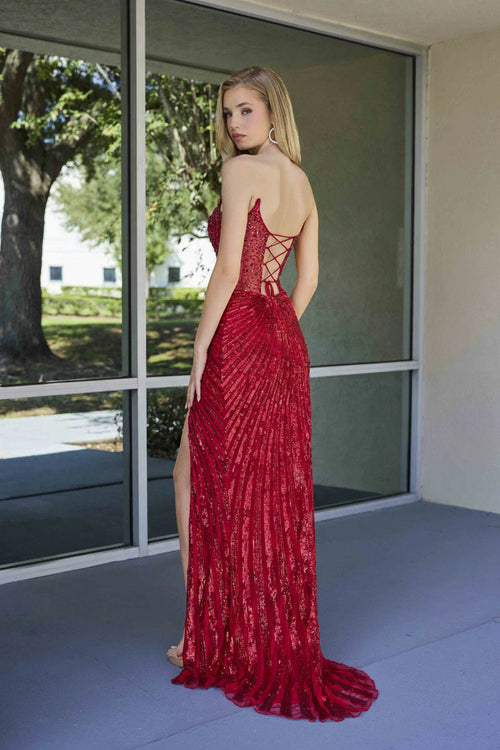 Primavera Couture 4304 - Sequin Lace Prom Gown