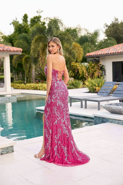 Primavera Couture 4328 - Lace Sequin Evening Gown