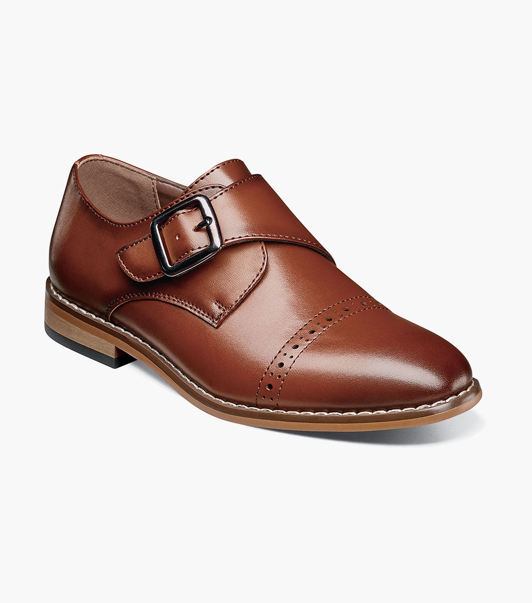 KIDS DESMOND Cap Toe Monk Strap – SuitUSA