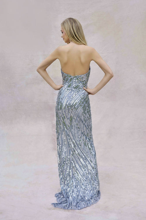 Primavera Couture 4376 - Beaded Sequin Prom Dress