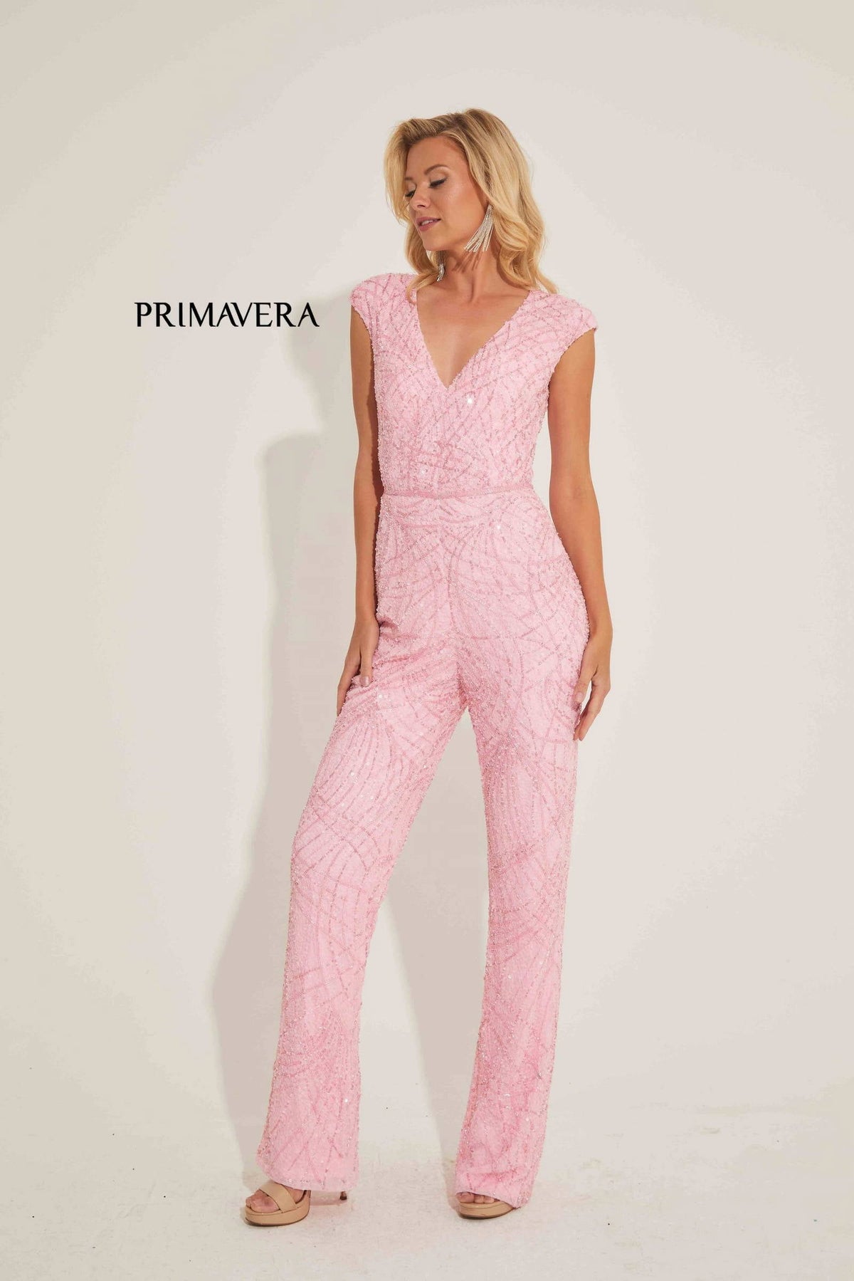 Primavera Couture 4384 - Beaded Formal Jumpsuit