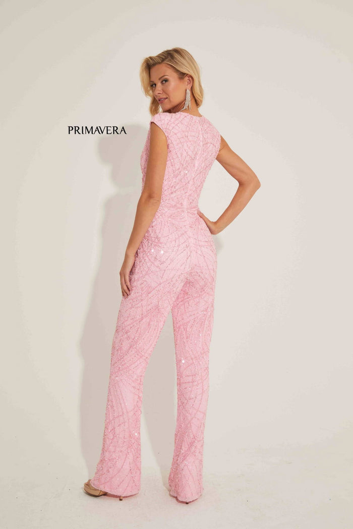 Primavera Couture 4384 - Beaded Formal Jumpsuit