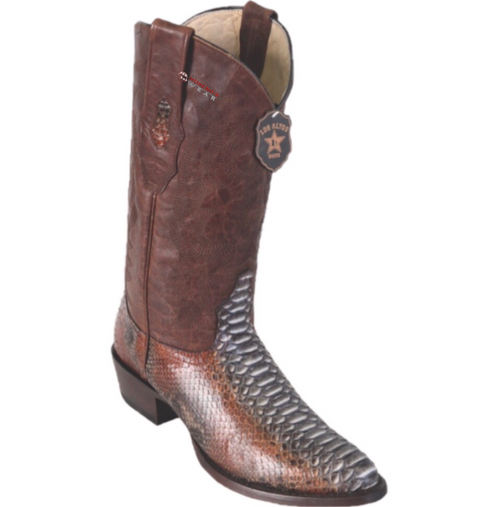 Men's Los Altos Python Boots Round Toe