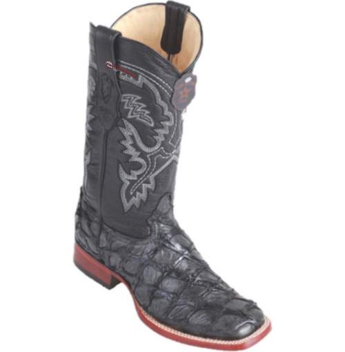 Men's Los Altos Glossy Pirarucu Fish Boots Wide Square Toe
