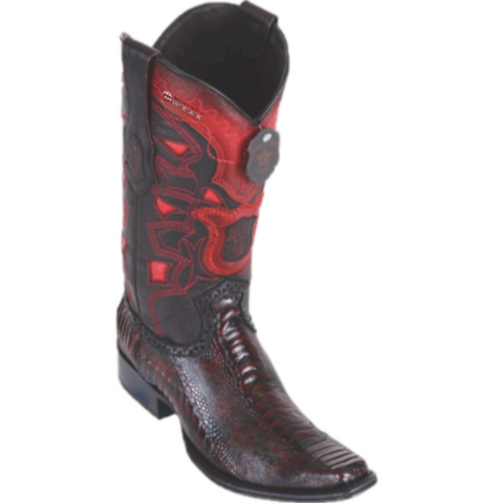 Men’s Los Altos Ostrich Leg Boots European Square Toe