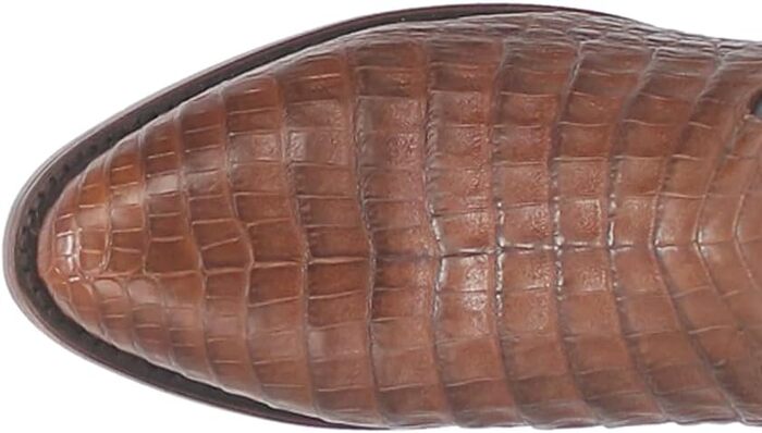 Dan Post Men's Socrates Genuine Caiman Belly Round Toe Boots - Bay Apache by Dan Post Boots