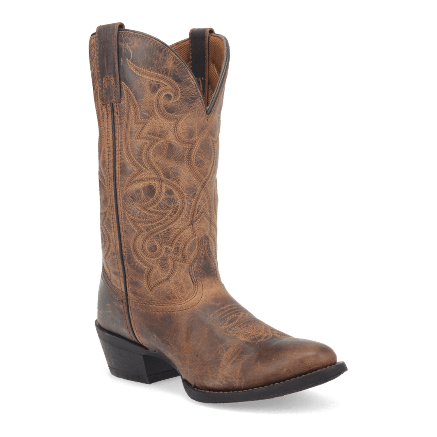 Laredo Maddie Leather Boot - Premium Brown Ankle Boot