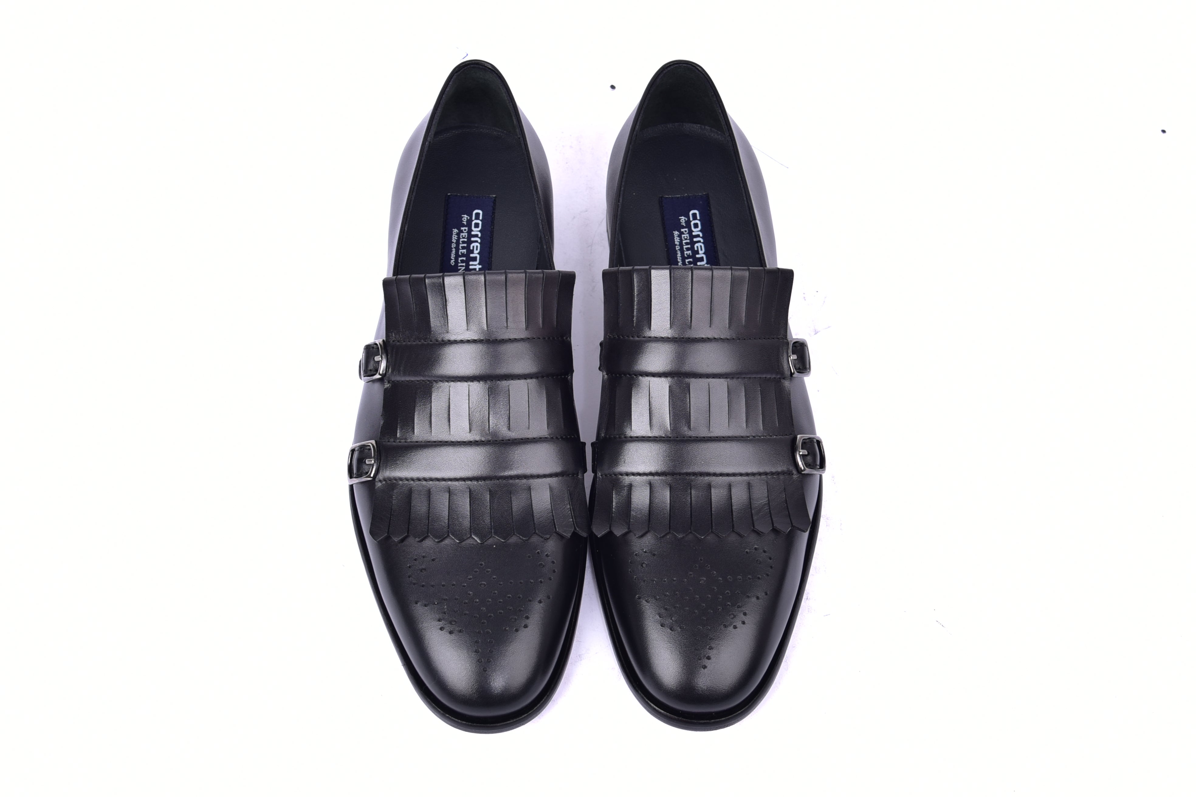 C0001902-5211 Kilt side buckle Loafer-Black