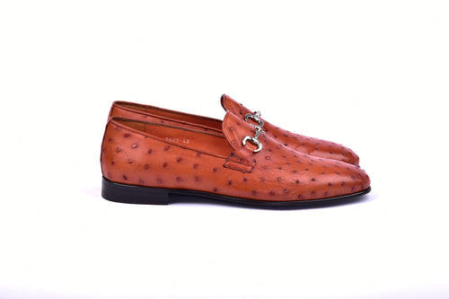 C02204-5405 Genuine Ostrich- Dark Orange
