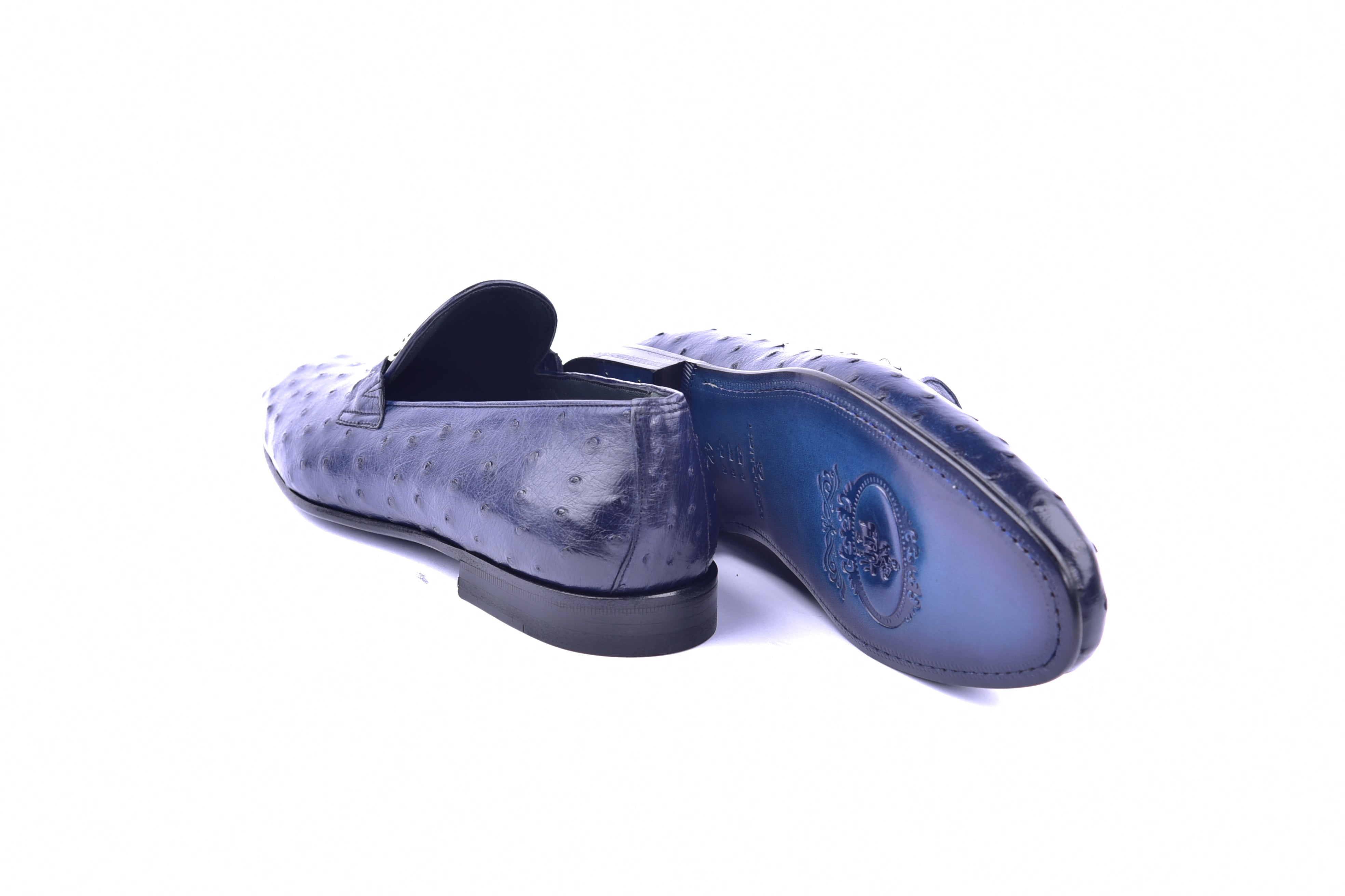 C02202-5405 Genuine Ostrich- Navy