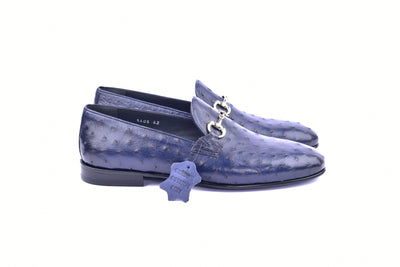 C02202-5405 Genuine Ostrich- Navy