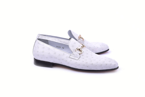C02205-5405 Genuine Ostrich- White