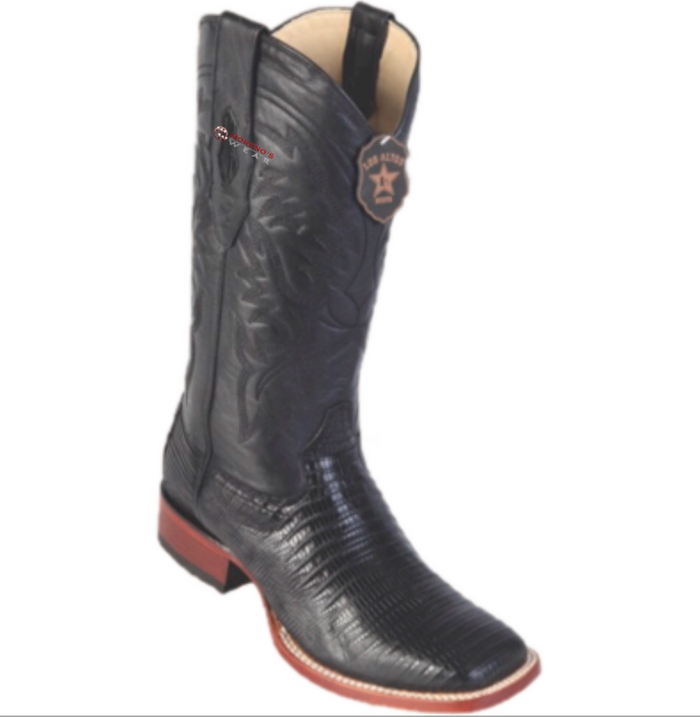 Men's Los Altos Teju Lizard Boots Wide Square Toe