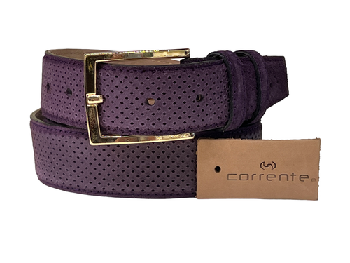 CBelt -5760 - Suede Belt- Purple