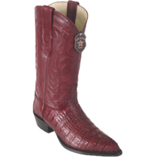 Men’s Los Altos Caiman Tail Boots J Toe (Red/Gray/Navy)