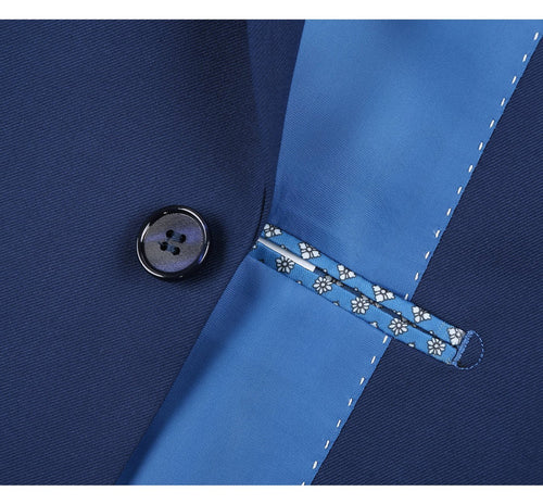 Renoir 201-20 Men's 2-Piece Single Breasted Notch Lapel Slim Fit Suit