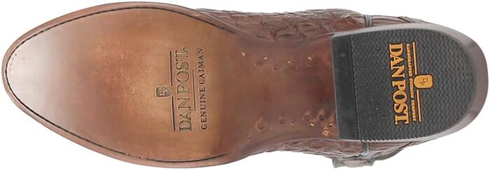 Dan Post Men's Socrates Genuine Caiman Belly Round Toe Boots - Bay Apache by Dan Post Boots