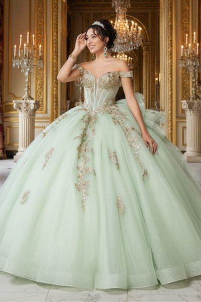 Quinceanera Dress Sweetheart Ruffles Sequin Prom Gown By Layla K LK272
