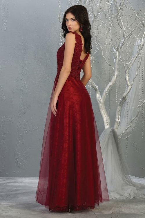 May Queen MQ1799 Special Occasion A-line Embroidered Formal Dress